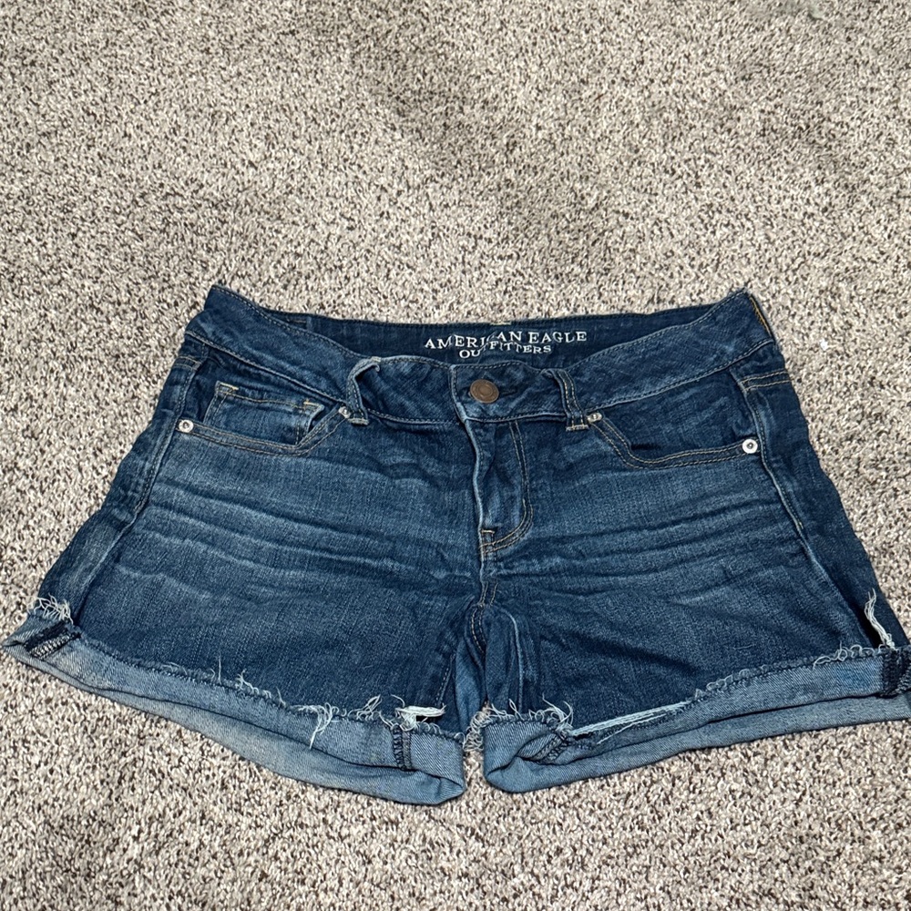 American Eagle Outfitters Dark Blue Jean Shorts